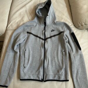 Nike Gray Full-Zip Hoodie